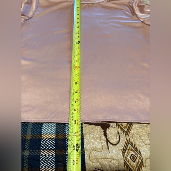 Strut & Bolt Women's Pink Satin Top size L - Picture 9 of 11